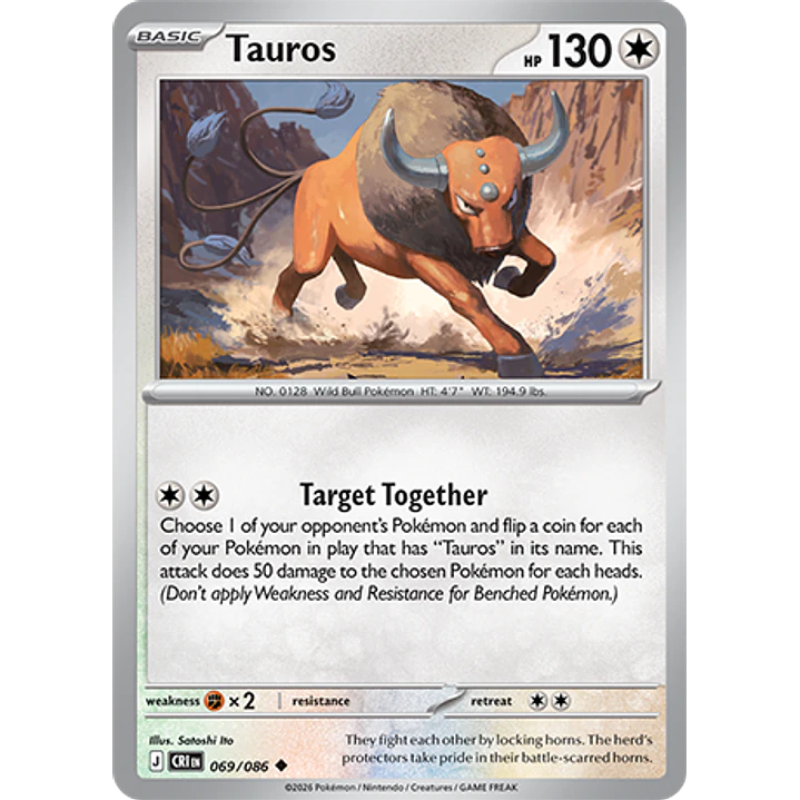 Tauros #69/86 Chaos Rising 1