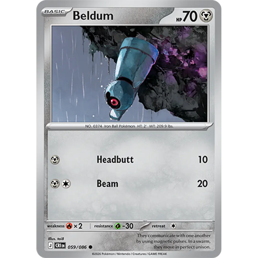 Beldum #59/86 Chaos Rising 1