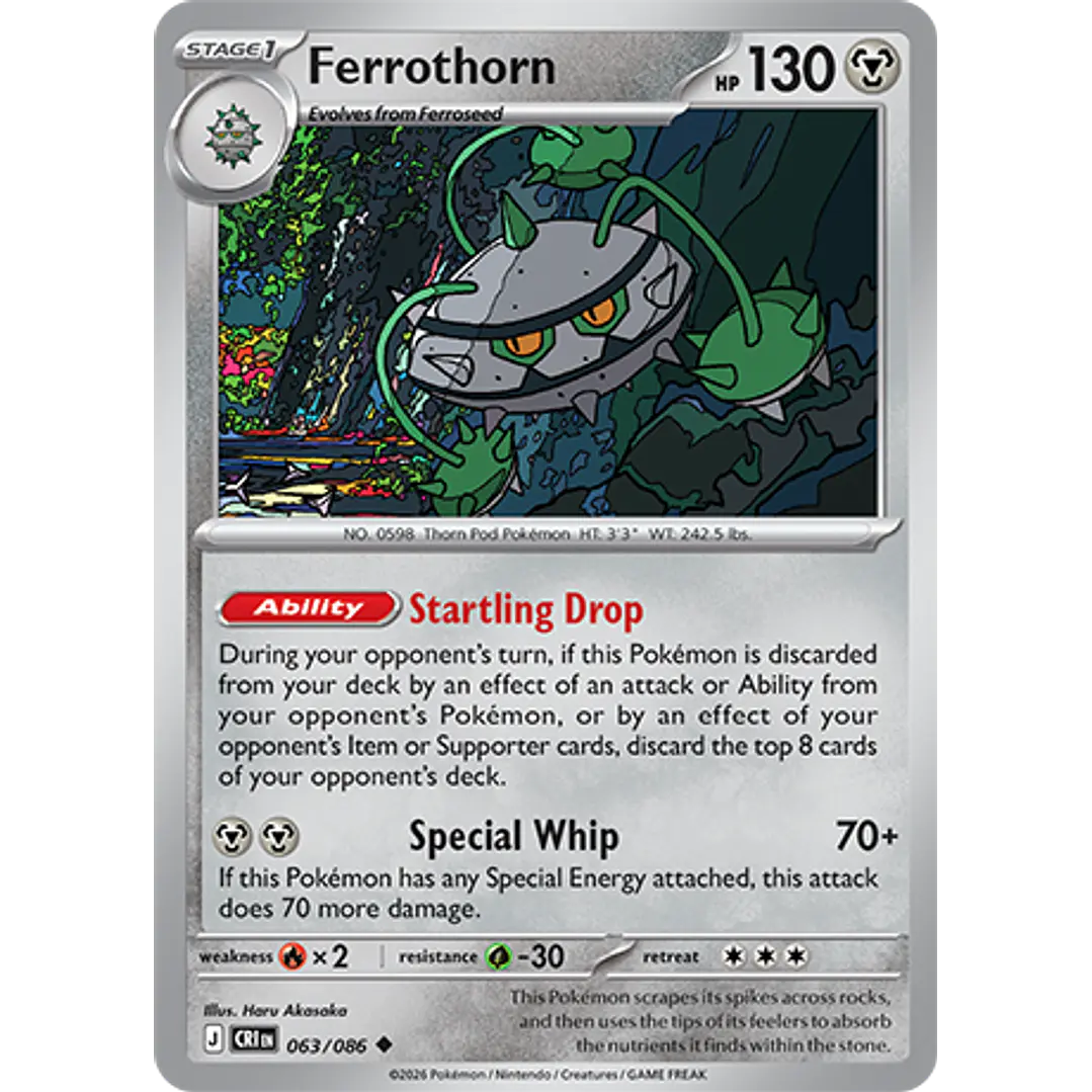 Ferrothorn #63/86 Chaos Rising 1