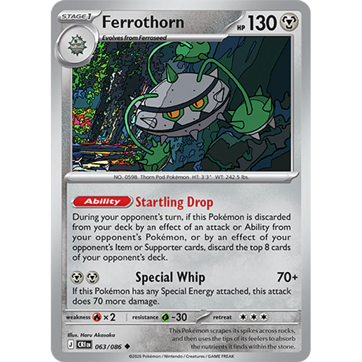 Ferrothorn #63/86 Chaos Rising 1