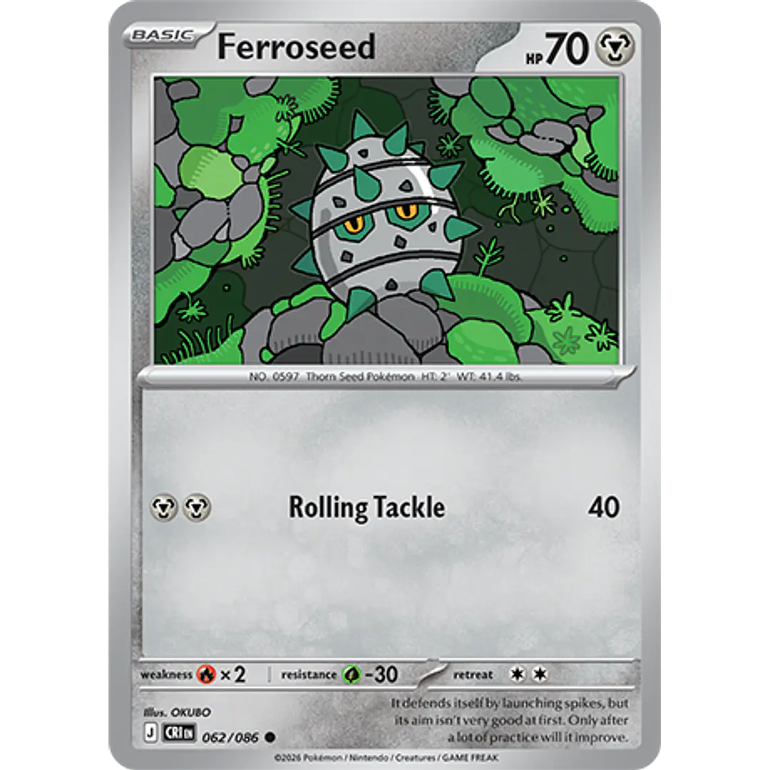 Ferroseed #62/86 Chaos Rising 1