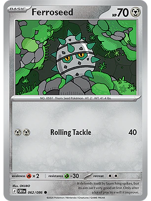 Ferroseed #62/86 Chaos Rising