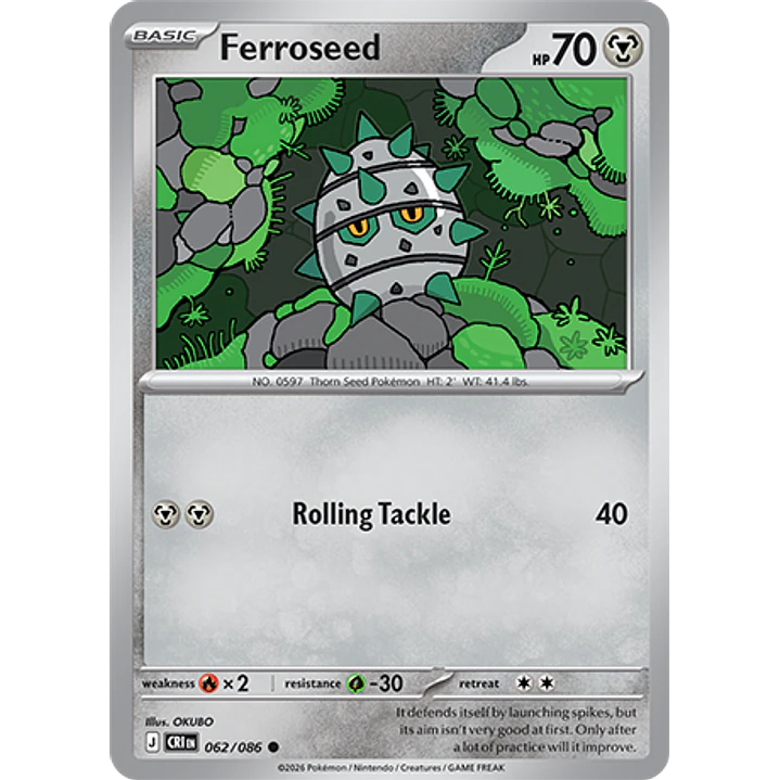 Ferroseed #62/86 Chaos Rising 1