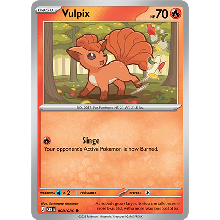 Vulpix #8/86 Chaos Rising 1