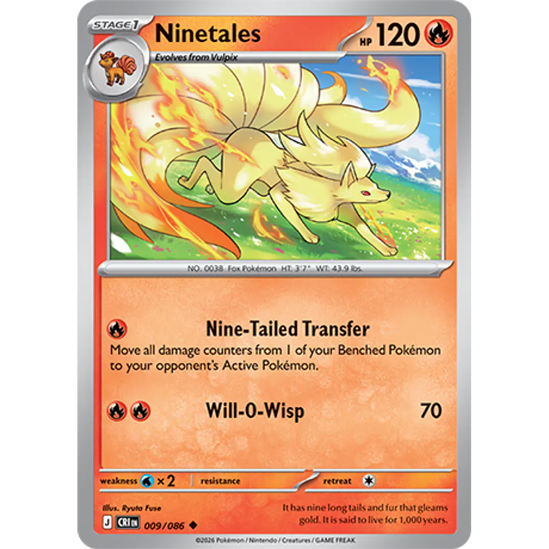Ninetales #9/86 Chaos Rising 1