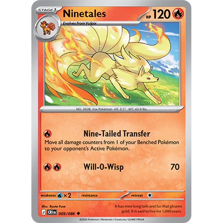 Ninetales #9/86 Chaos Rising 1