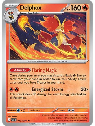 Delphox #13/86 Chaos Rising