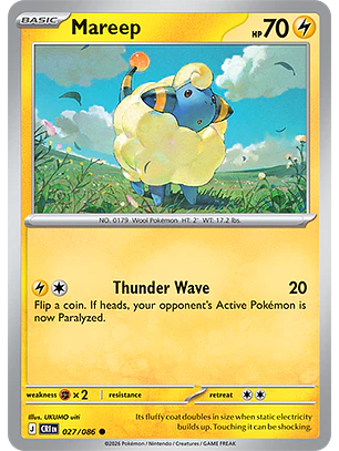 Mareep #27/86 Chaos Rising