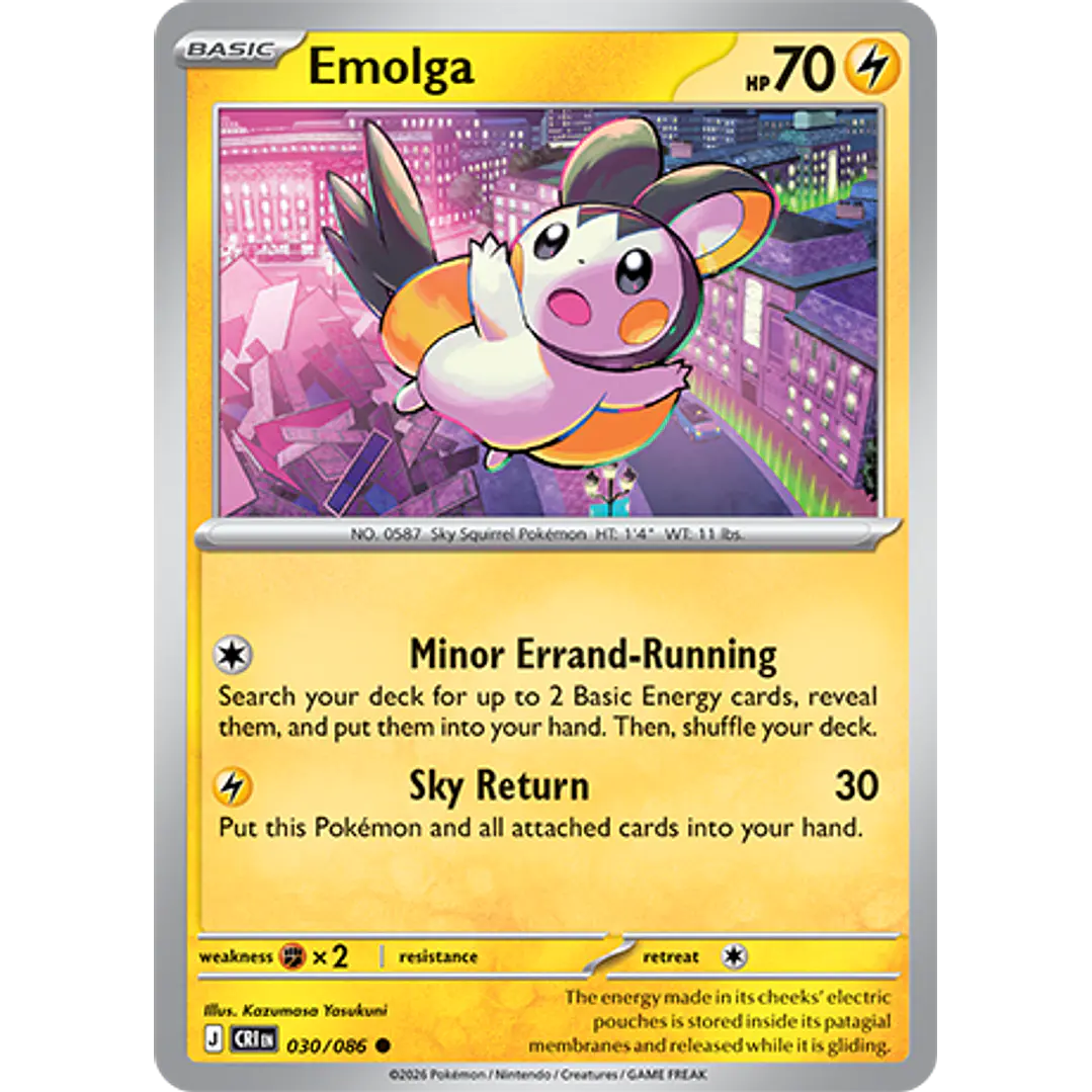 Emolga #30/86 Chaos Rising 1