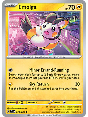 Emolga #30/86 Chaos Rising