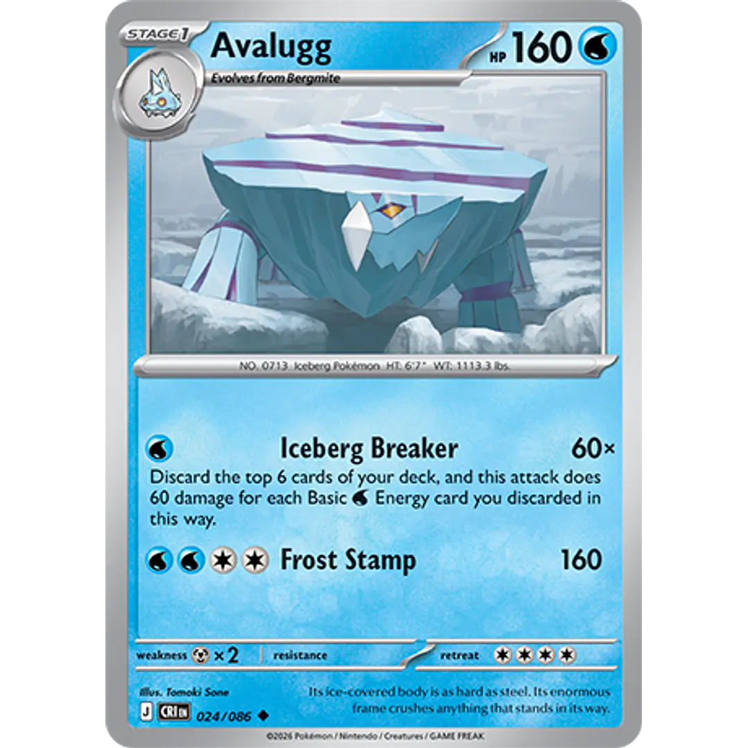Avalugg #24/86 Chaos Rising 1