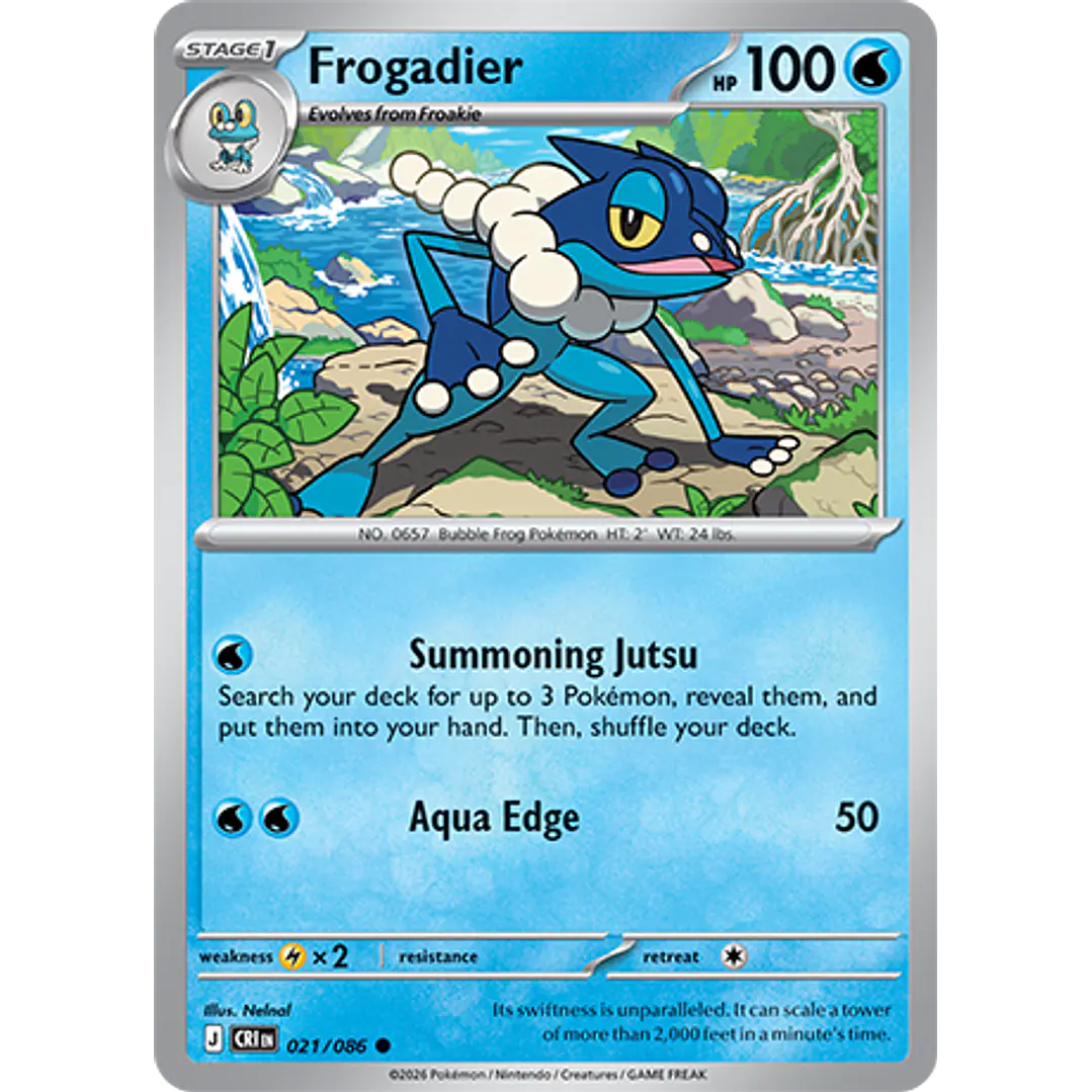 Frogadier #21/86 Chaos Rising 1