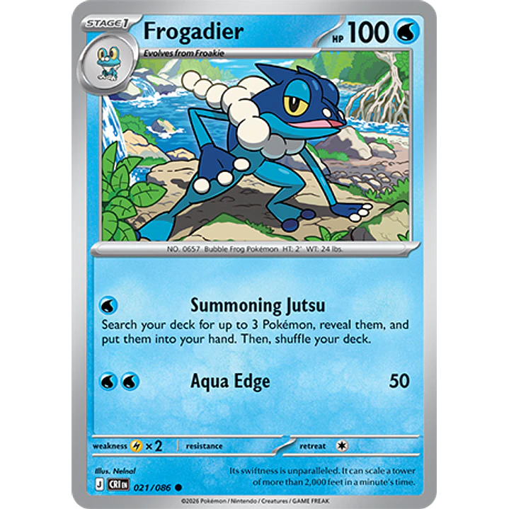 Frogadier #21/86 Chaos Rising 1
