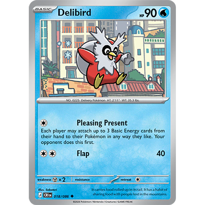 Delibird #18/86 Chaos Rising 1