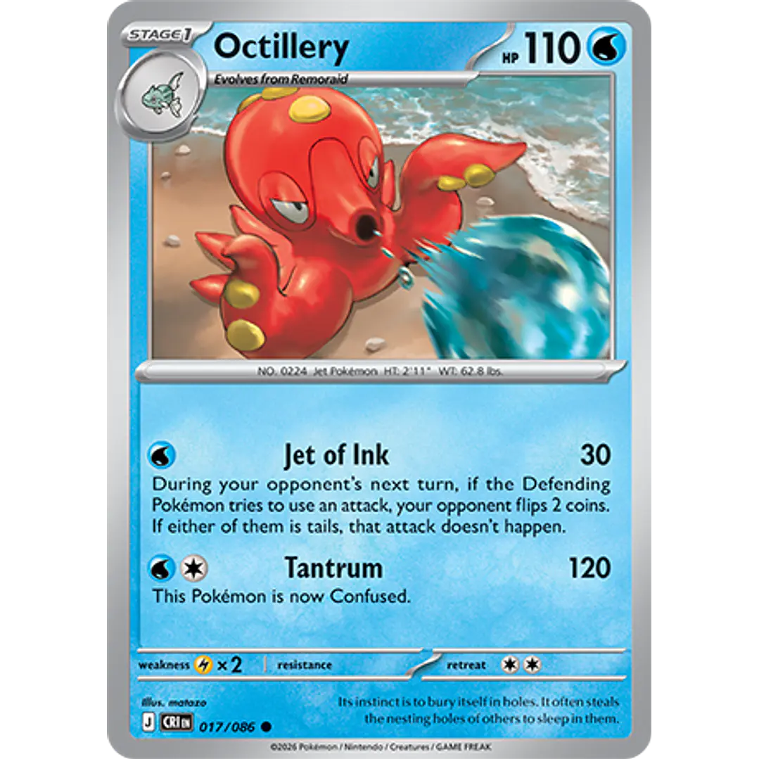Octillery #17/86 Chaos Rising 1