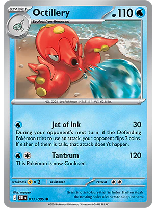Octillery #17/86 Chaos Rising
