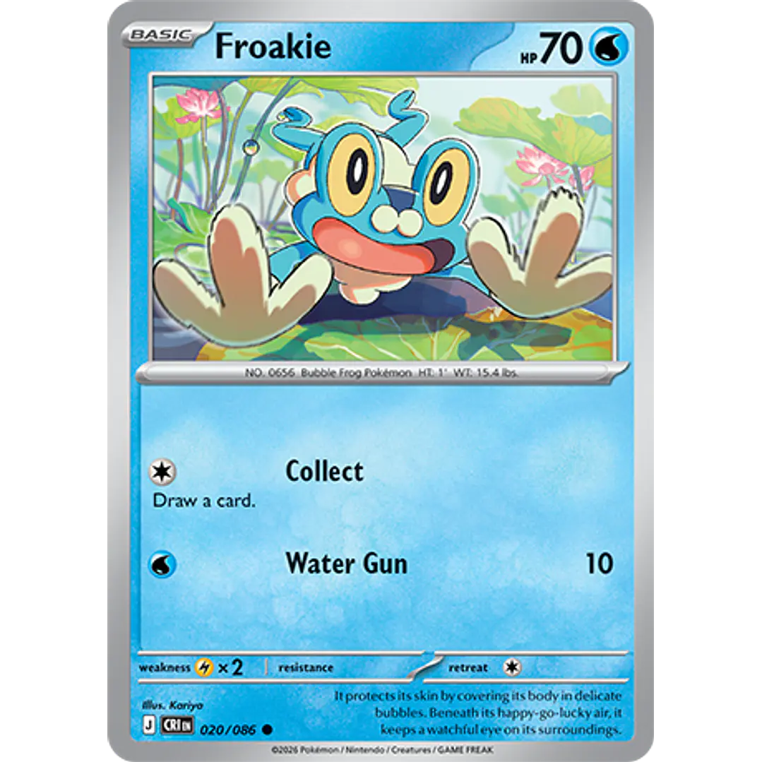 Froakie #20/86 Chaos Rising 1