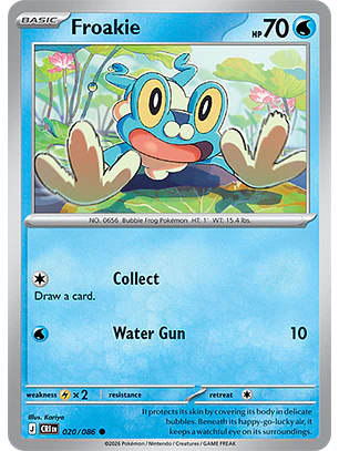 Froakie #20/86 Chaos Rising