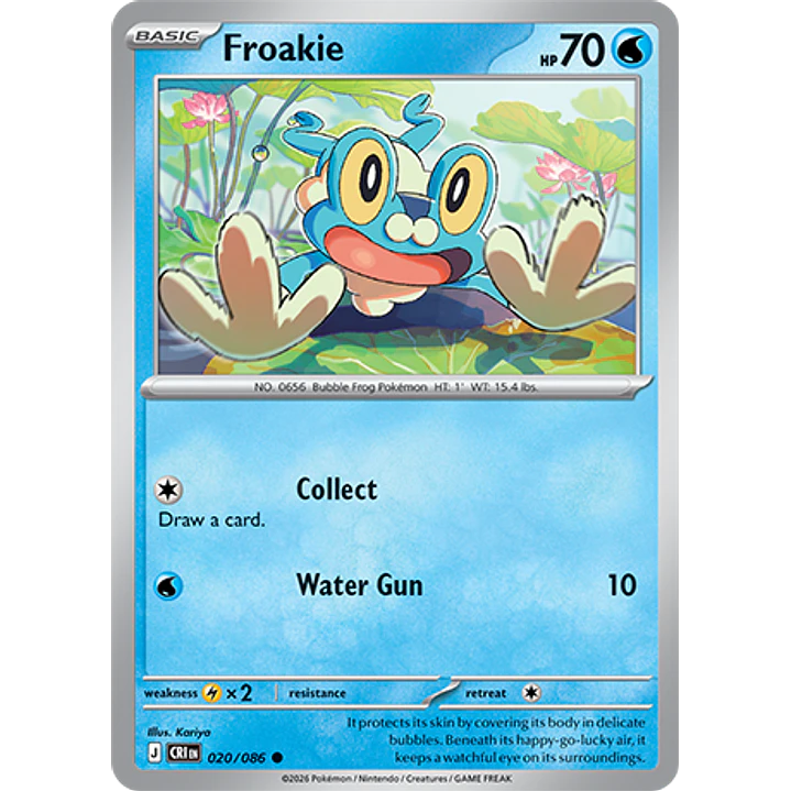 Froakie #20/86 Chaos Rising 1