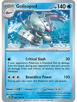 Golisopod #26/86 Chaos Rising