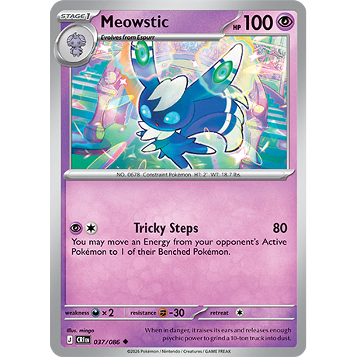 Meowstic #37/86 Chaos Rising 1