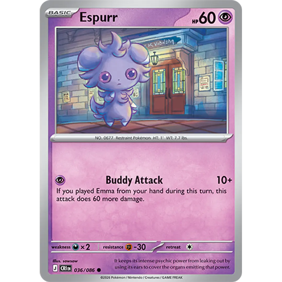 Espurr #36/86 Chaos Rising 1