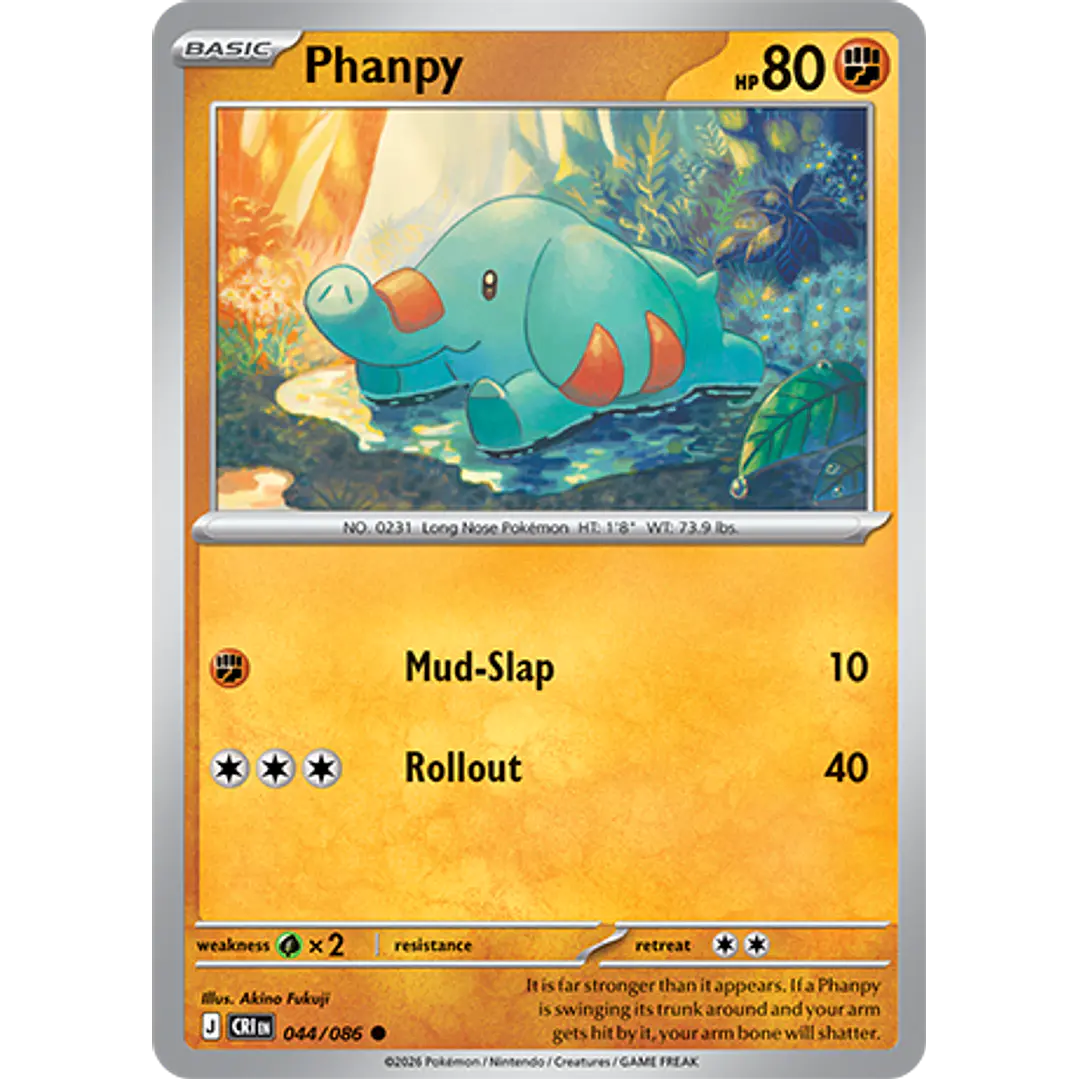 Phanpy #44/86 Chaos Rising 1