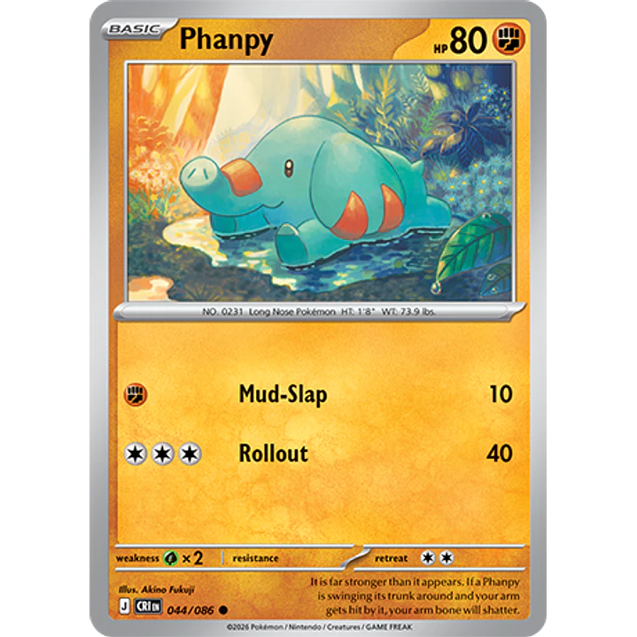 Phanpy #44/86 Chaos Rising 1