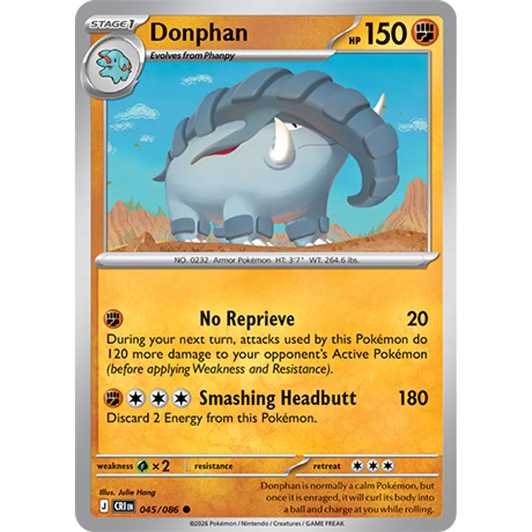 Donphan #45/86 Chaos Rising 1