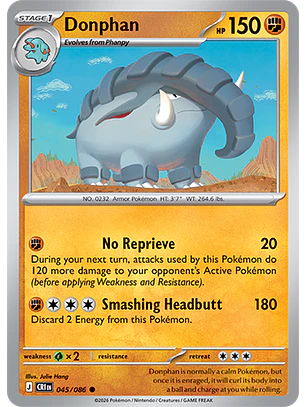 Donphan #45/86 Chaos Rising