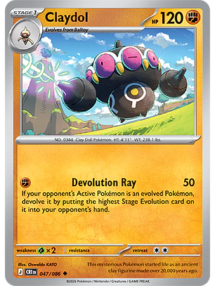 Claydol #47/86 Chaos Rising