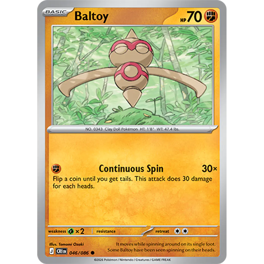 Baltoy #46/86 Chaos Rising 1