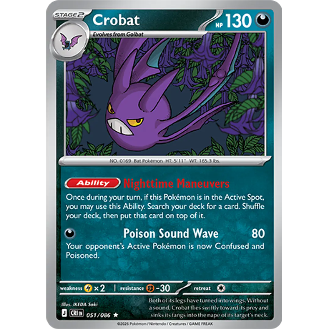 Crobat #51/86 Chaos Rising 1