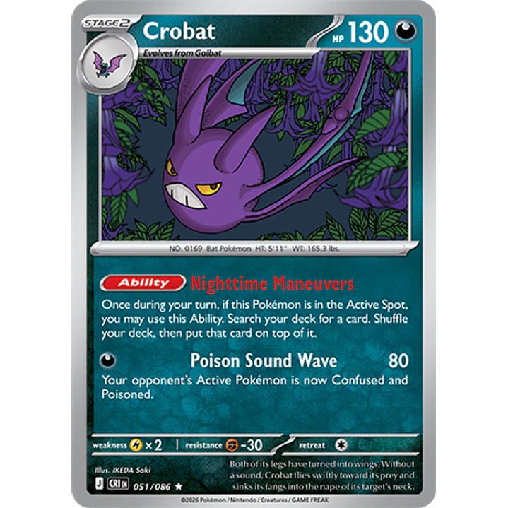 Crobat #51/86 Chaos Rising 1