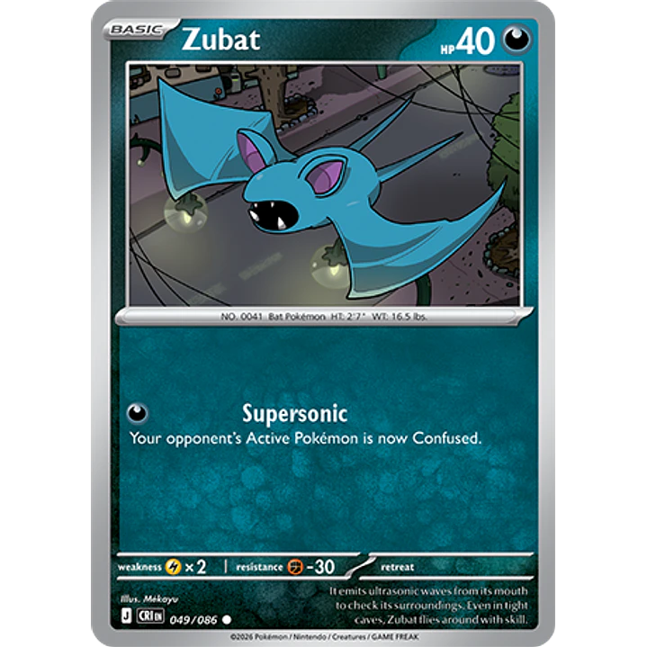 Zubat #49/86 Chaos Rising 1