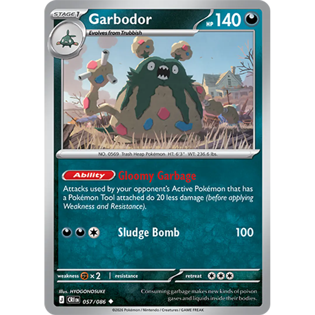 Garbodor #57/86 Chaos Rising 1