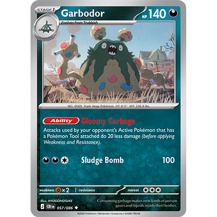 Garbodor #57/86 Chaos Rising 1