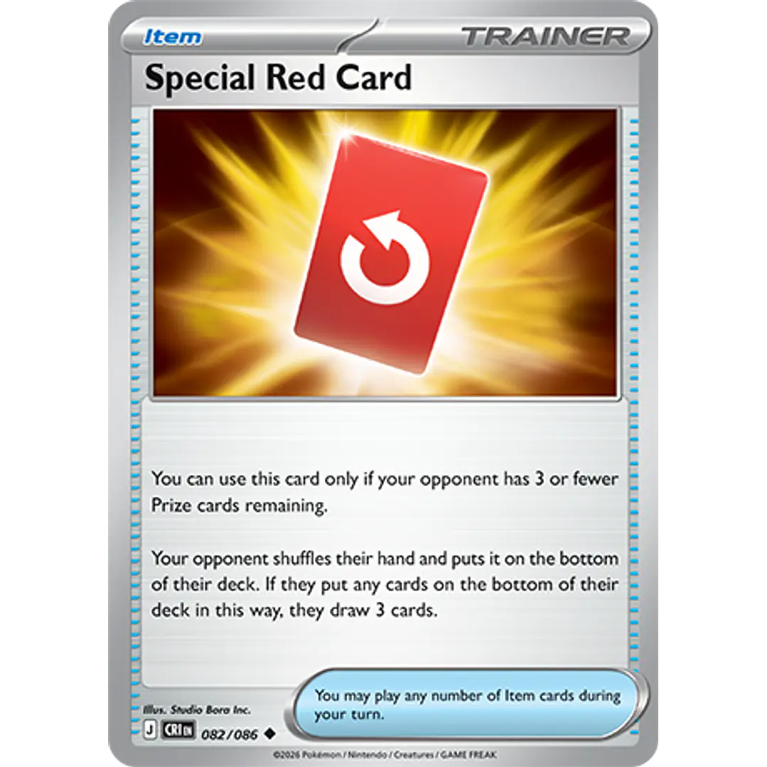 Special Red Card #82/86 Chaos Rising 1
