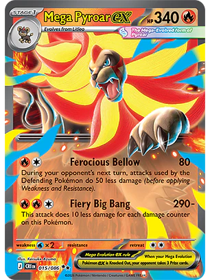 Mega Pyroar ex #15/86 Chaos Rising