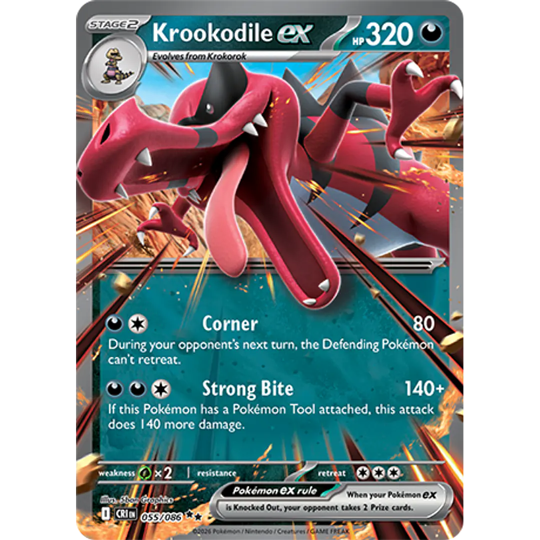Krookodile ex #55/86 Chaos Rising 1