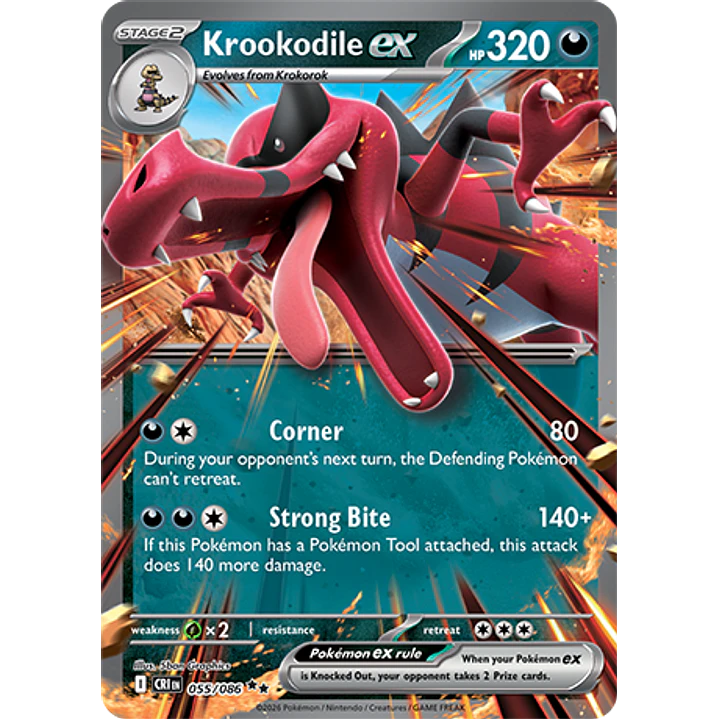Krookodile ex #55/86 Chaos Rising 1