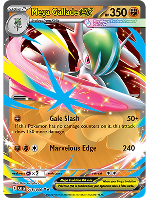 Mega Gallade ex #48/86 Chaos Rising