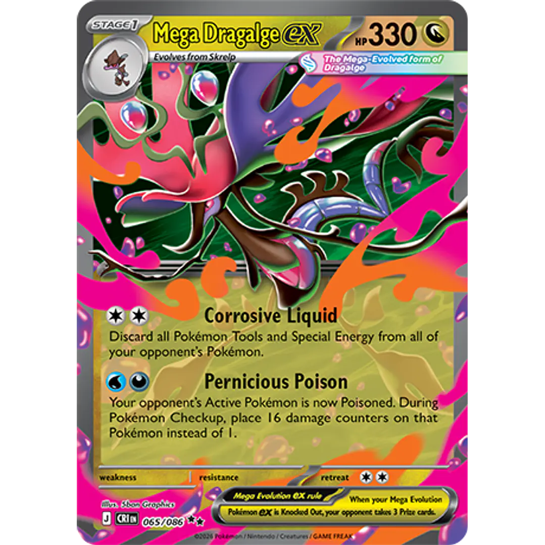 Mega Dragalge ex #65/86 Chaos Rising 1