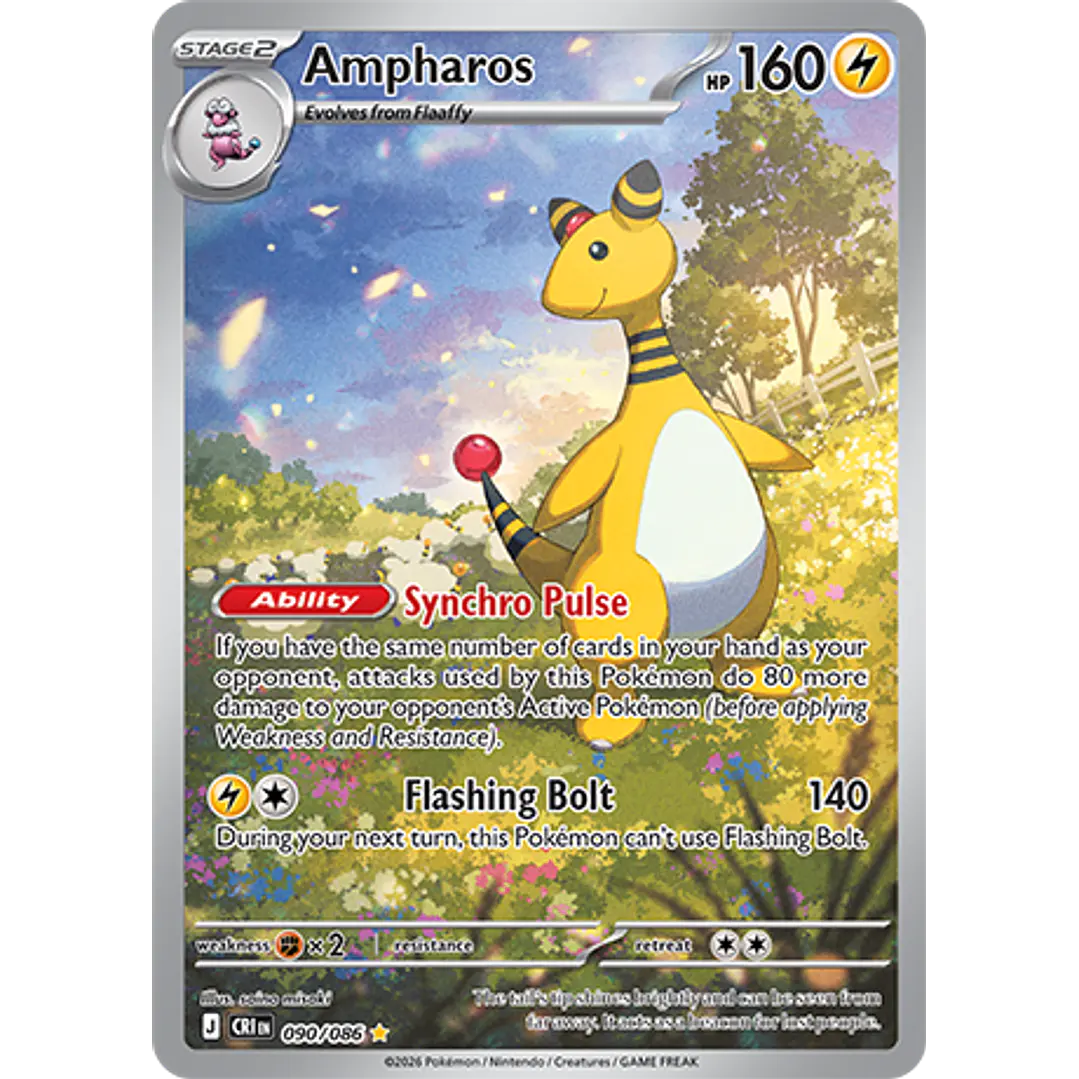 Ampharos #90/86 Chaos Rising 1