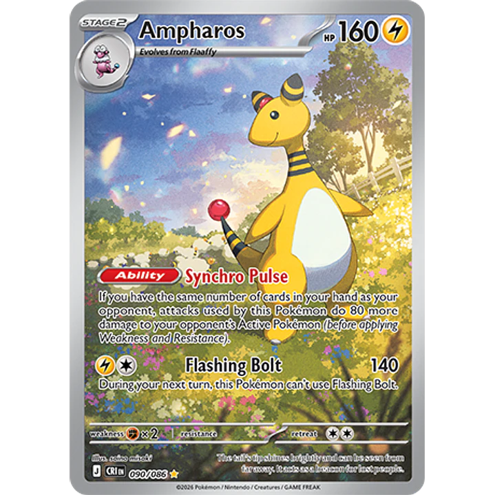Ampharos #90/86 Chaos Rising 1