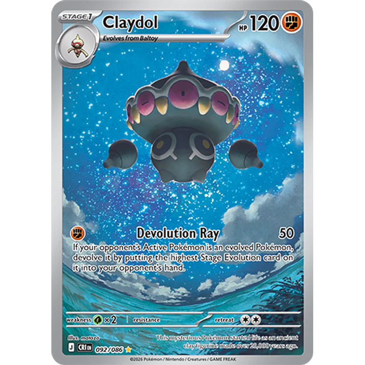 Claydol #92/86 Chaos Rising 1
