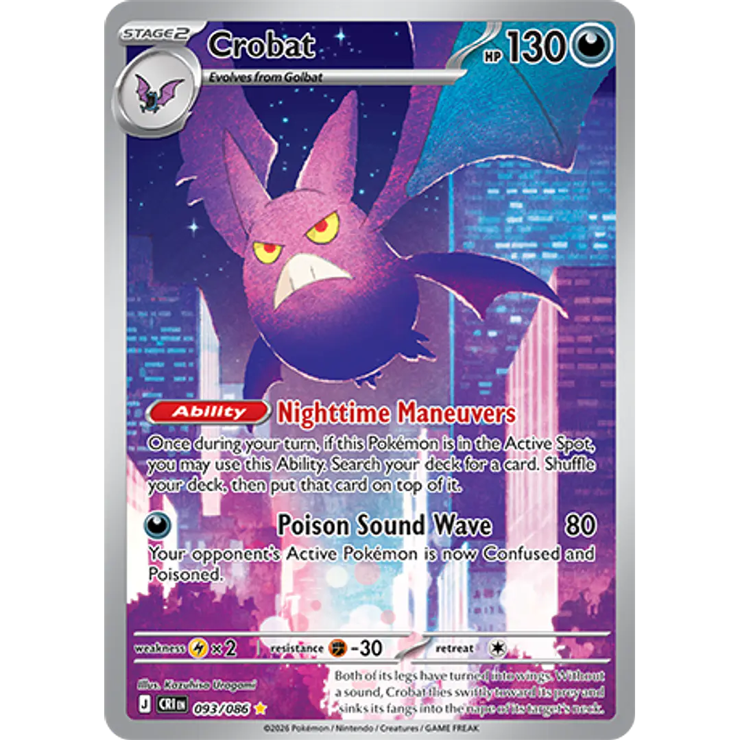 Crobat #93/86 Chaos Rising 1