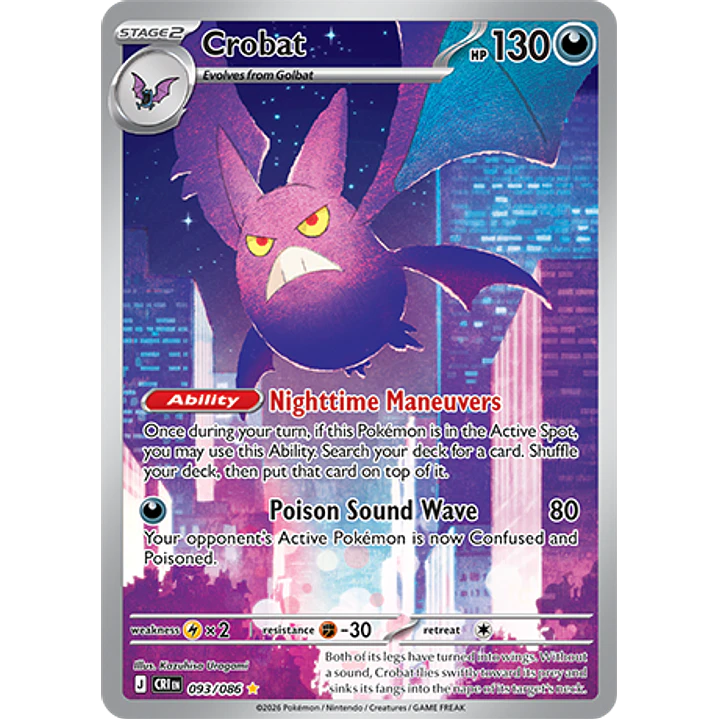 Crobat #93/86 Chaos Rising 1