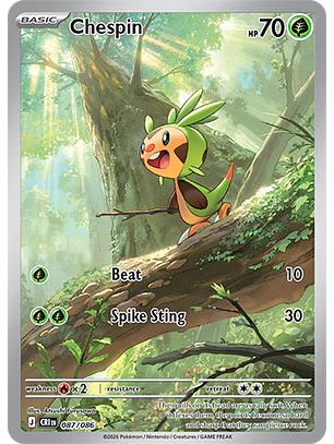 Chespin #87/86 Chaos Rising