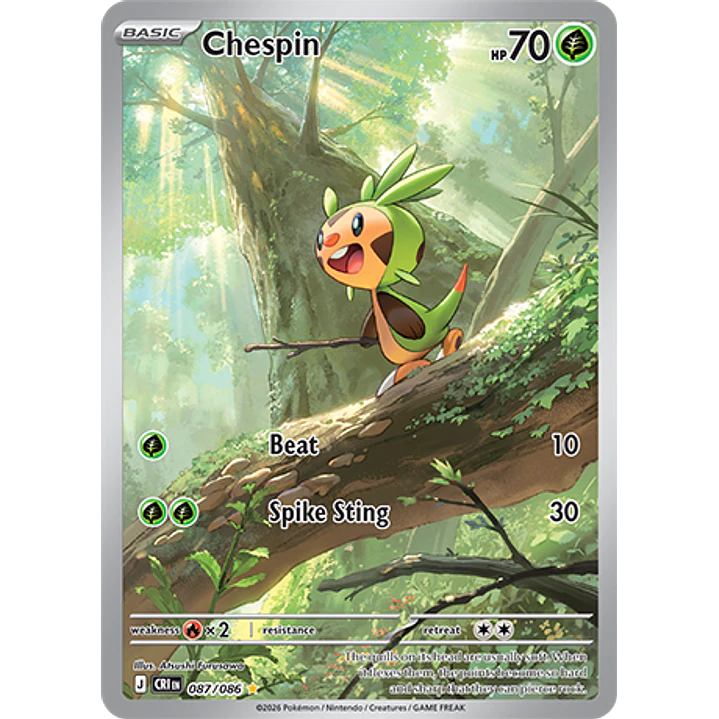 Chespin #87/86 Chaos Rising 1